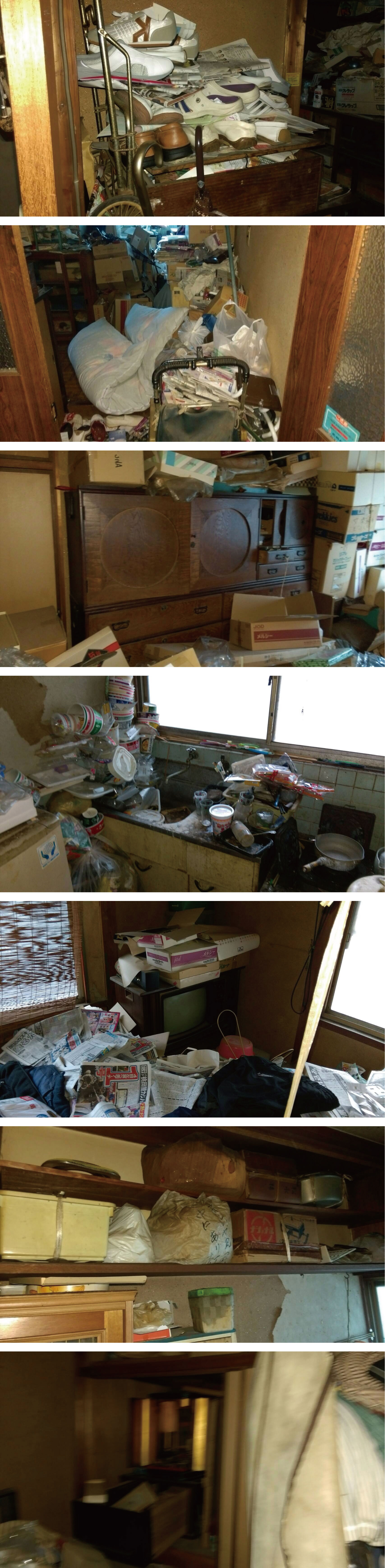 ゴミ屋敷の遺品整理を広島市佐伯区で行いました